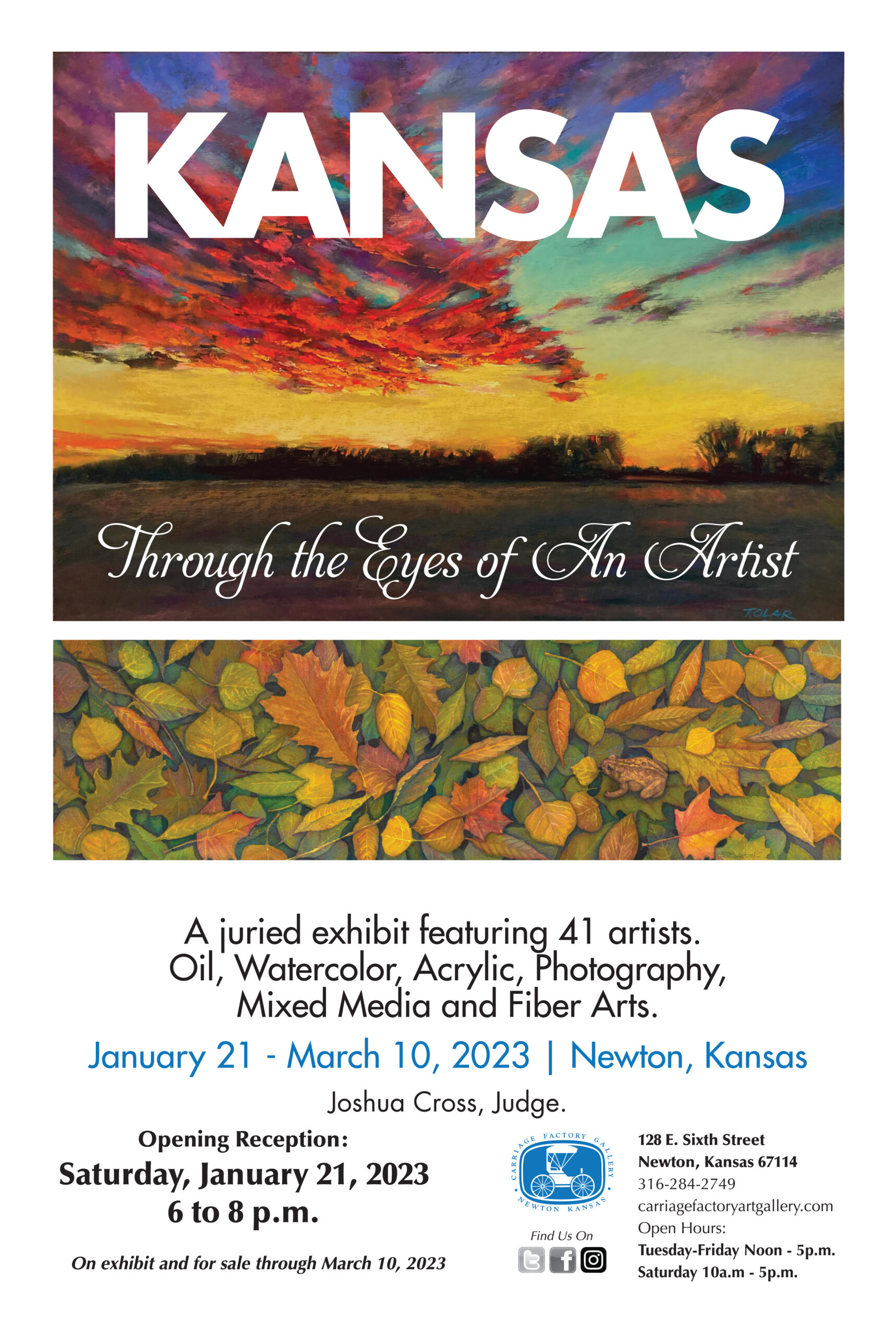 Kansas Through the Eyes of the Artist - Carriage Factory Art Gallery